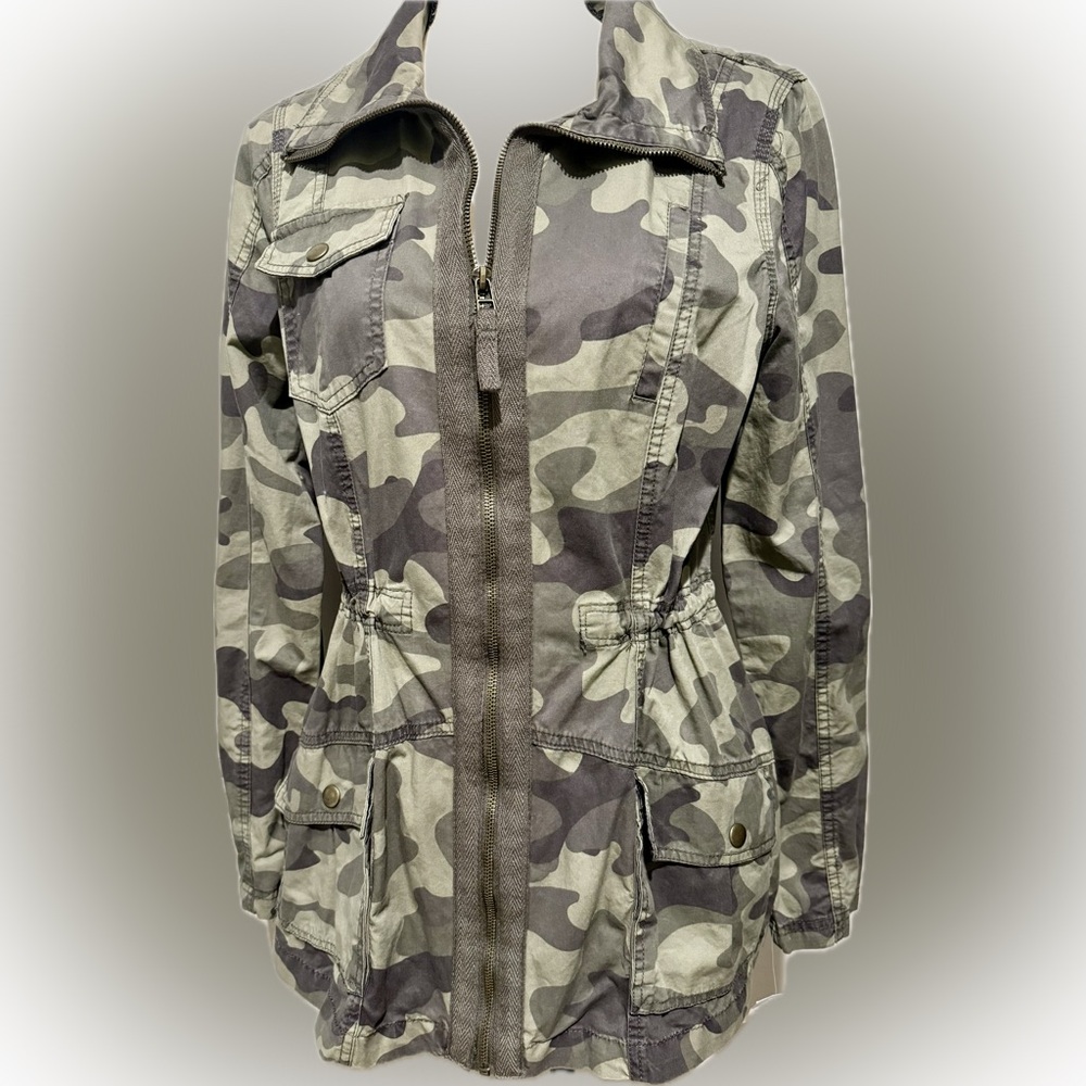 ASHLEY by 26 International Utility Collection Cotton Camo Jacket NWT